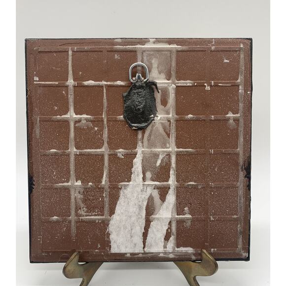 Kiff Holland Clay Glass Trivet Wall Art Sail Boats Lake Cliff Lake House Set 2 - Picture 5 of 9